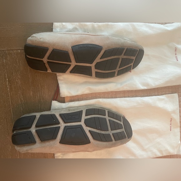 SALVATORE FERRAGAMO Parigi Bit Driving Moccasin Cotton Calf Suede US Size 11 - Picture 6 of 13